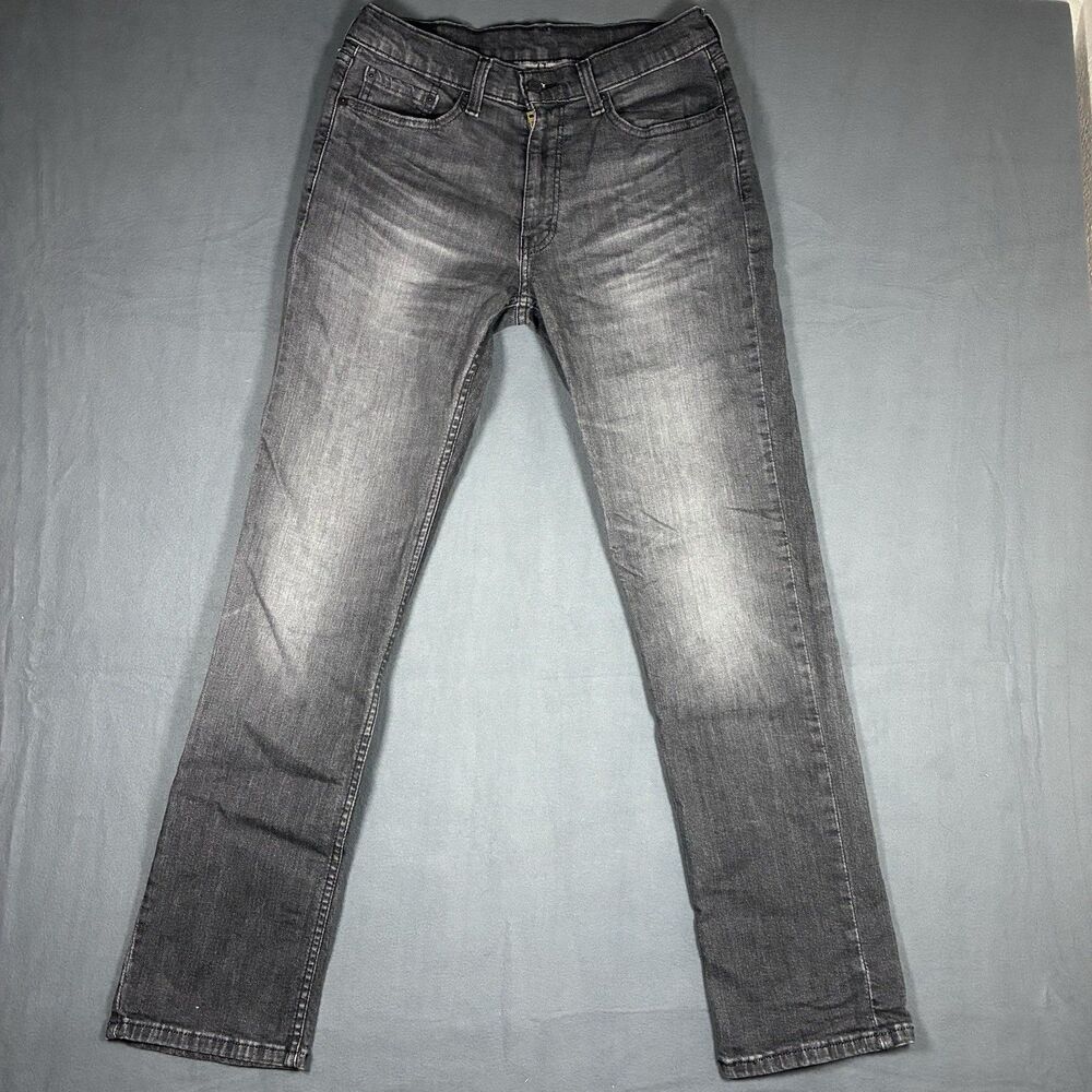 Levi's Men's 514 Black 33x34 Slim Skinny Jeans Cotton Denim Low Rise 5-Pocket